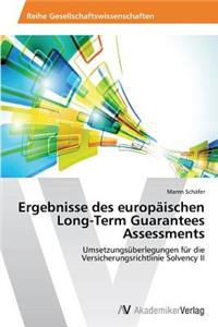 Ergebnisse des europäischen Long-Term Guarantees Assessments