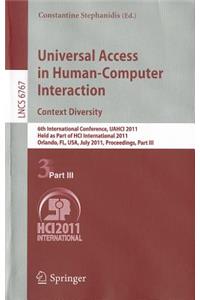 Universal Access in Human-Computer Interaction. Context Diversity