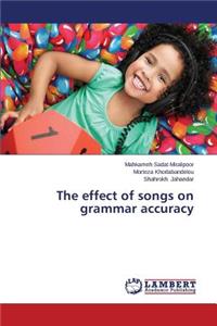 The effect of songs on grammar accuracy