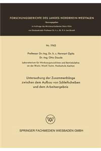 Untersuchung der Zusammenhänge zwischen dem Aufbau von Schleifscheiben und dem Arbeitsergebnis