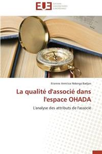 La Qualité d'Associé Dans l'Espace Ohada