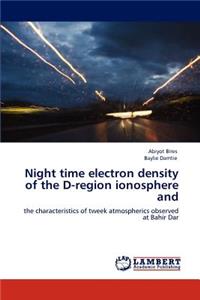 Night time electron density of the D-region ionosphere and