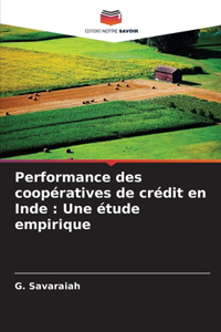 Performance des coopératives de crédit en Inde