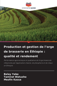 Production et gestion de l'orge de brasserie en Éthiopie