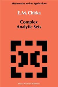 Complex Analytic Sets