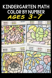 kindergarten math color by number ages 3-7
