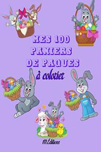 Mes 100 paniers de pâques à colorier