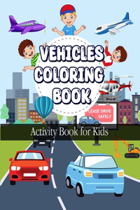 Vehicle Coloring Book - 1