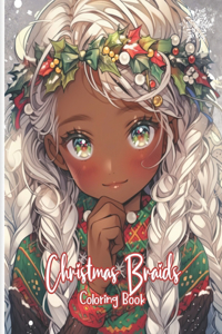 Christmas Braids Coloring Book