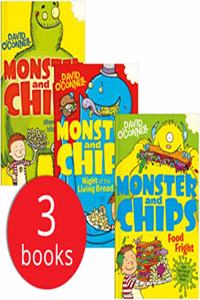 MONSTER AND CHIPS X 3 SHRINKWRAP SET