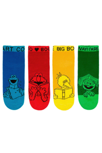 Sesame Street Ankle Socks 4-Pack - Large