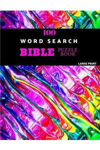 100 Word Search Bible Puzzle Book Large Print