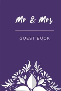 Mr & Mrs Guest Book