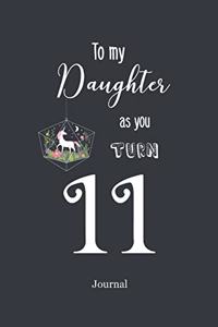 To My Daughter as You Turn Eleven Journal
