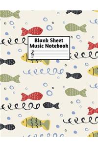 Blank Sheet Music Notebook