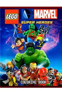 LEGO DC MARVEL superheroes coloring book