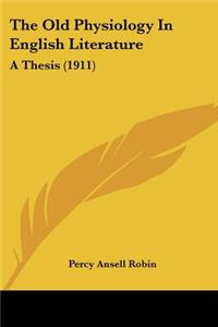 Old Physiology In English Literature