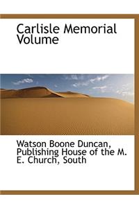 Carlisle Memorial Volume