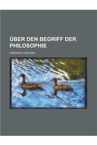 Uber Den Begriff Der Philosophie
