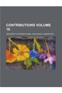 Contributions Volume 16