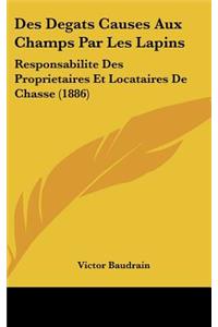 Des Degats Causes Aux Champs Par Les Lapins