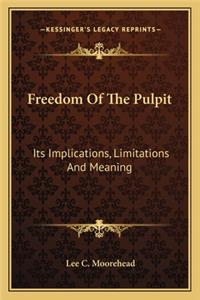 Freedom of the Pulpit