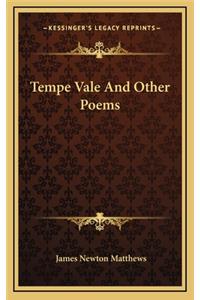 Tempe Vale and Other Poems