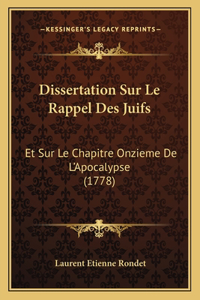 Dissertation Sur Le Rappel Des Juifs