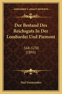 Bestand Des Reichsguts In Der Lombardei Und Piemont