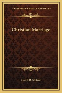 Christian Marriage