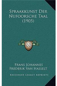 Spraakkunst Der Nufoorsche Taal (1905)