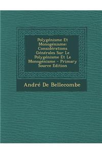 Polygenisme Et Monogenisme