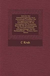 Erbrecht Und Erbschaftsregulirung