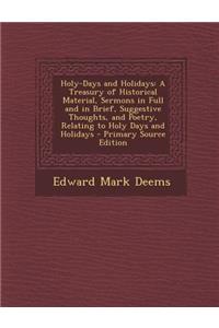Holy-Days and Holidays