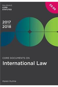 Core Documents on International Law 2017-18