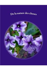 De la nature des choses