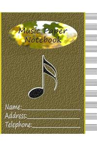 Music Paper Notebook