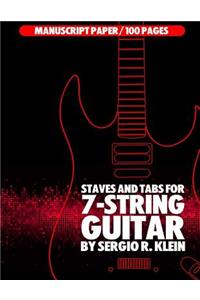 Staves and TAB Paper for 7-String Guitar