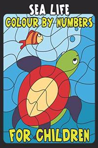Sea Life Color By Number For Children
