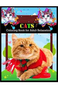 CATS Coloring Book for Adult Relaxation