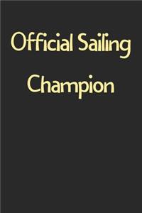 Official Sailing Champion
