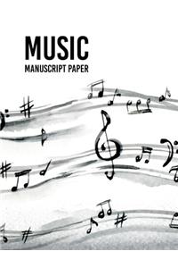 Wide Staff music Manuscript Paper