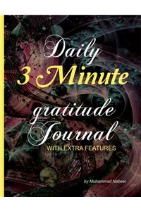 Daily 3 Minute Gratitude Journal with Extra Features