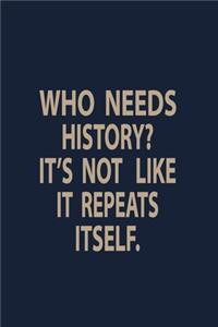Who needs History it's not like it repeats itself