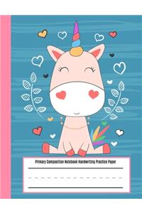 Primary Composition Notebook Handwriting Practice Paper