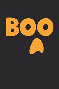 Funny Halloween Notebook - Boo Wirting Journal - Cute Halloween Gift - Halloween Themed Ghost Diary