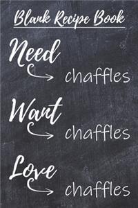 Chaffles Blank Recipe Book