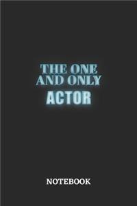 The One And Only Actor Notebook