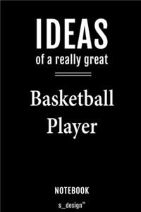 Notebook for Basketball Players / Basketball Player