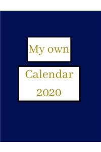 My own calendar 2020